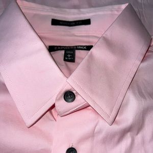 Perfect pink modern fit large men’s Express1mx Express dress shirt